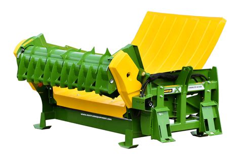 hay processor for skid steer|bale processor for cattle.